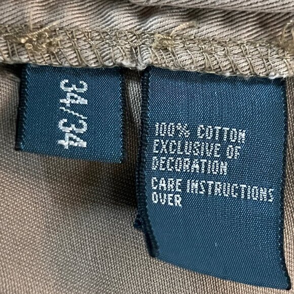 POLO RALPH LAUREN Dry Goods Straight Khaki Pants Men's Size 34/34- 5 Pocket -EUC - Picture 8 of 11